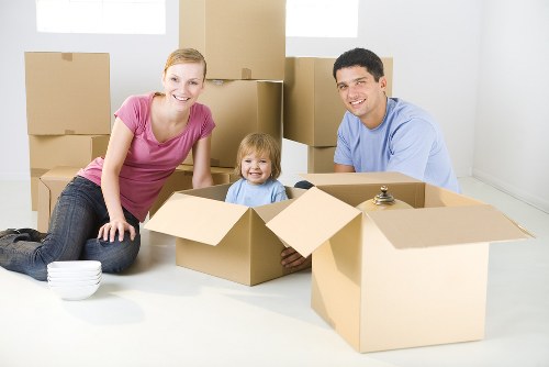 Packing materials and organised moving boxes for an Aldwych home move