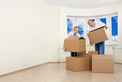 Office moving team handling central London commercial equipment