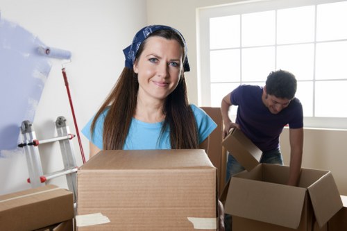 Careful loading of furniture for a home move in Aldwych